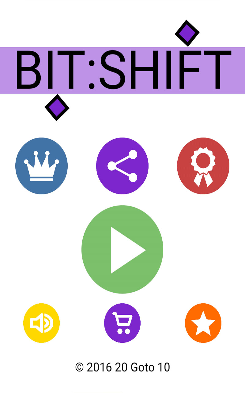 Bit:Shift title-screen screenshot